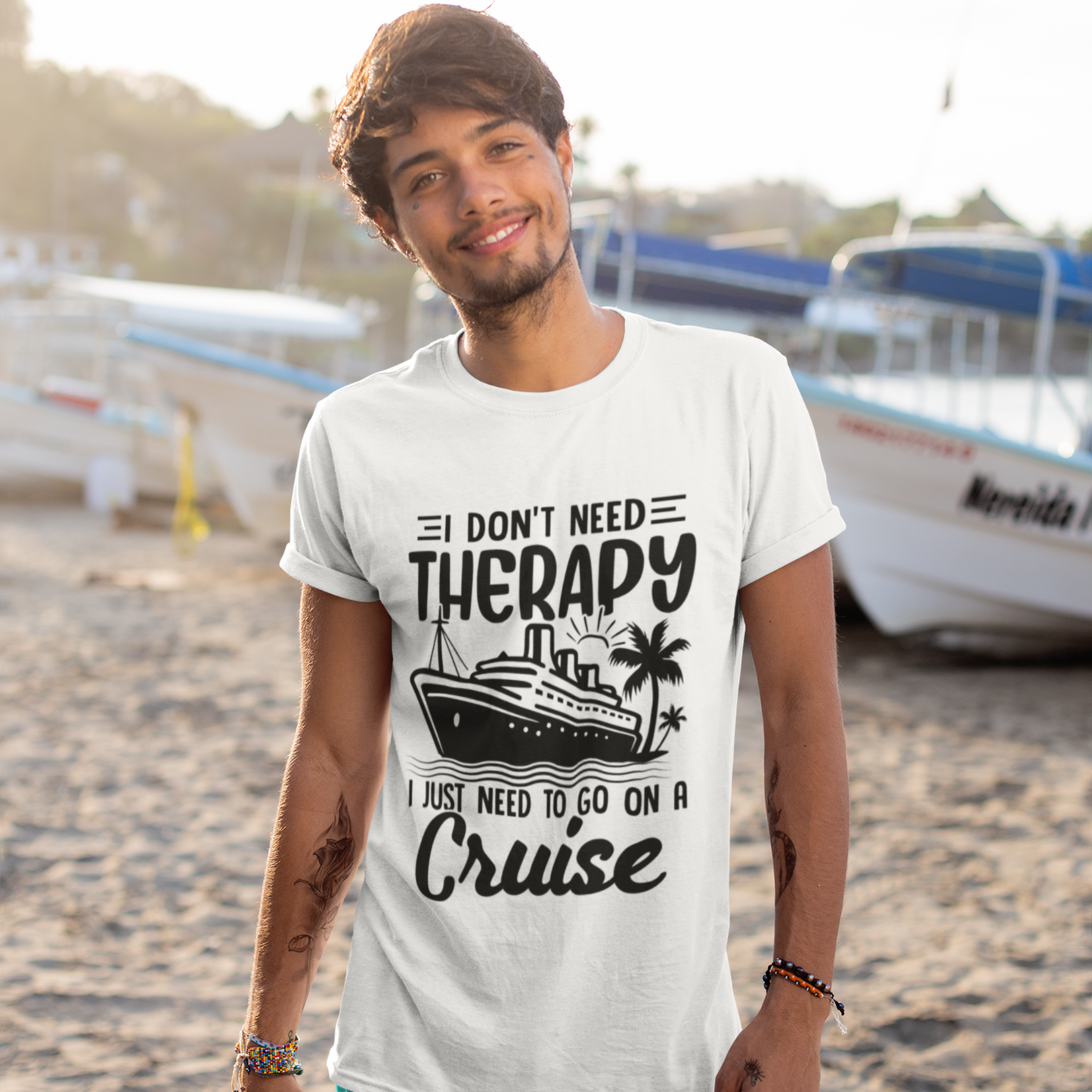 Don't need Therapy Unisex organic cotton t-shirt - Light colors