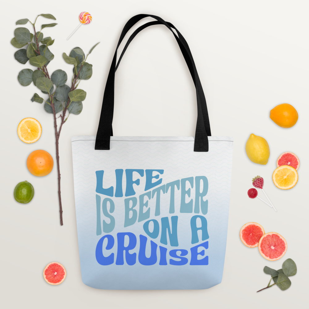Life Is Better On a Cruise Eco-Friendly Canvas Tote Bag