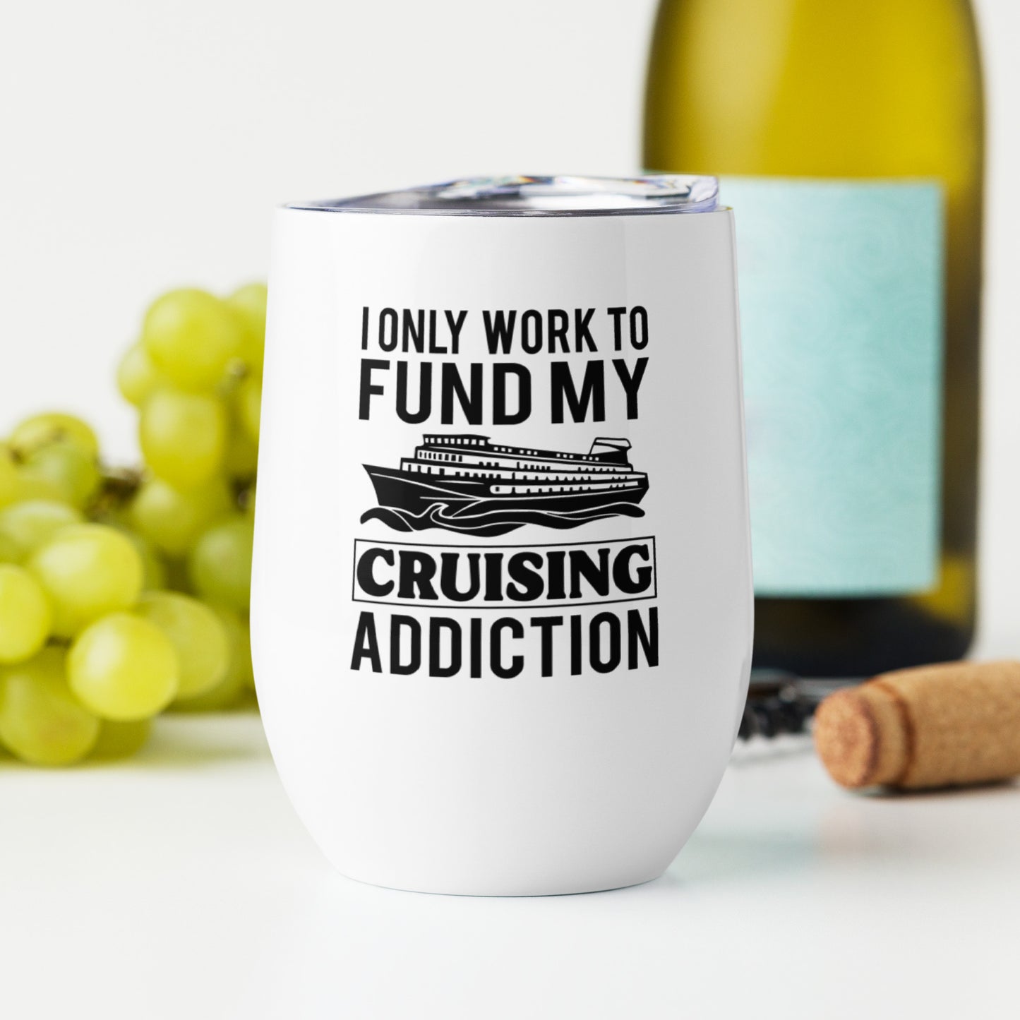 Cruising Addiction - Stainless Steel Insulated Tumbler – 12oz Travel Mug