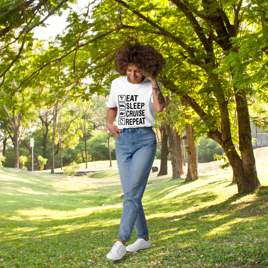 Unisex organic cotton t-shirt - #cruiserepeat