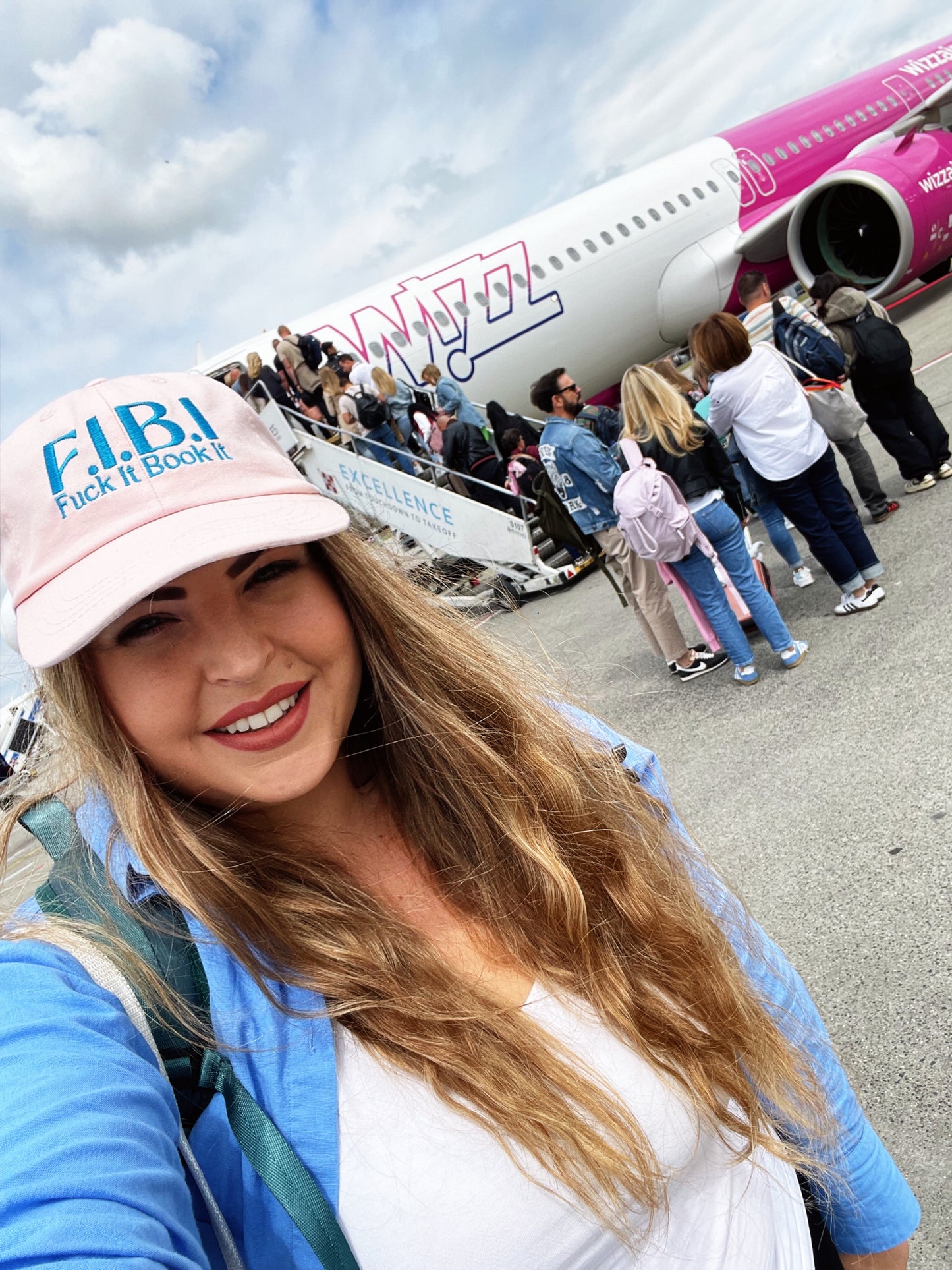 F.I.B.I. Pink Pastel Baseball Hat