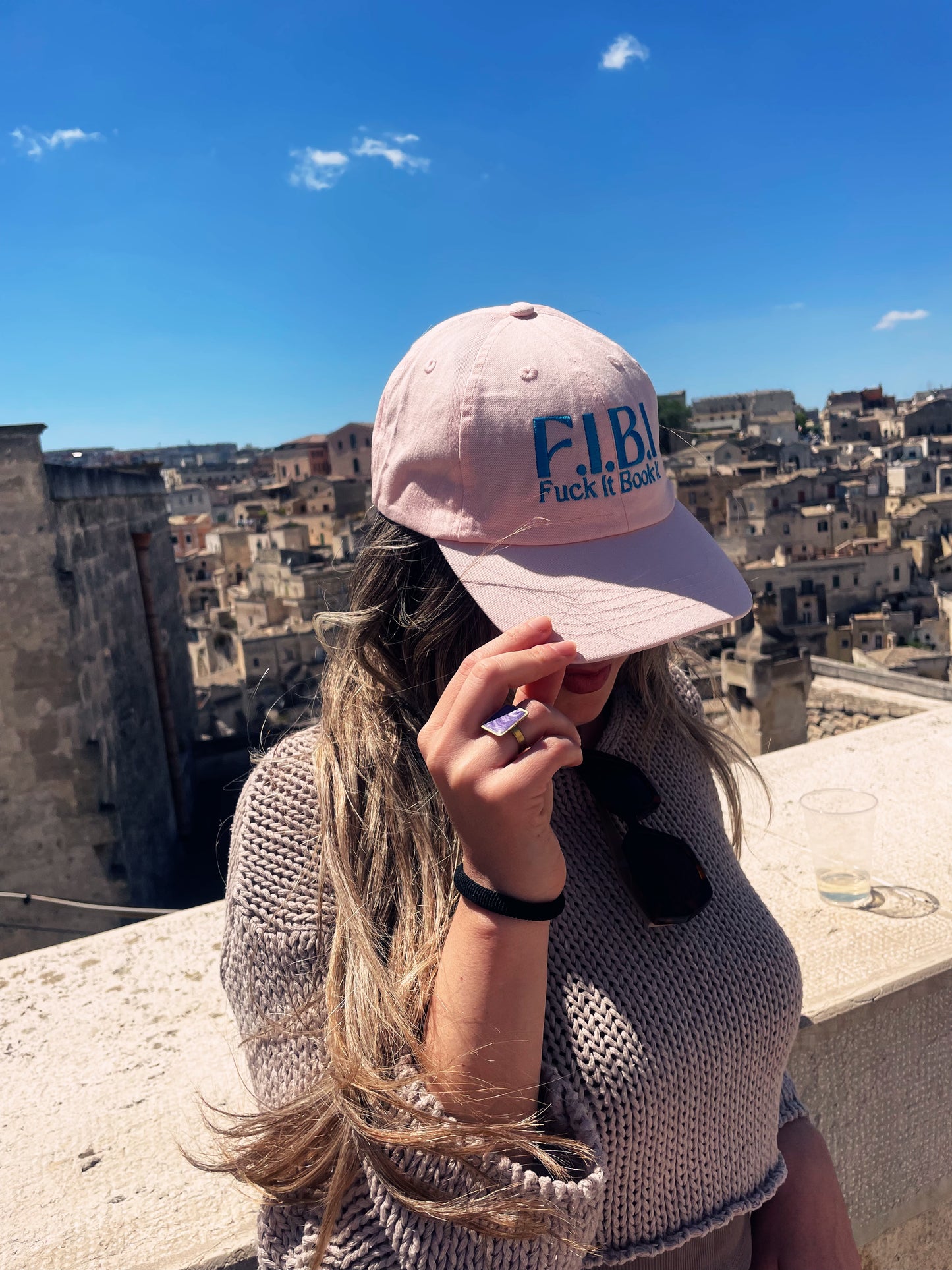 F.I.B.I. Pink Pastel Baseball Hat