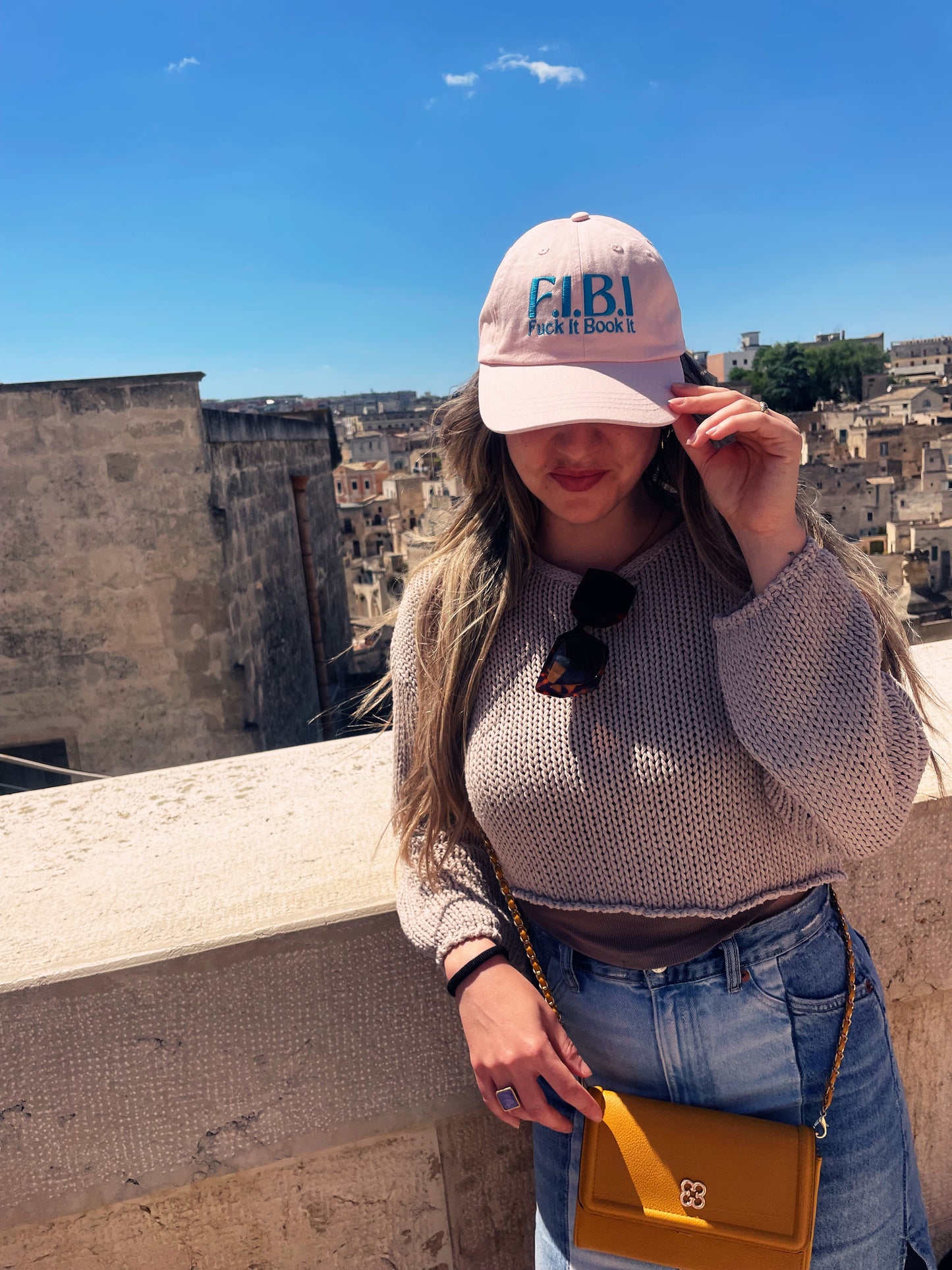F.I.B.I. Pink Pastel Baseball Hat